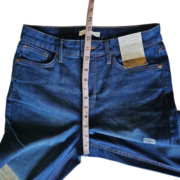 NWT Lauren Conrad High Rise Skinny Jean's size 8L - Picture 10 of 11